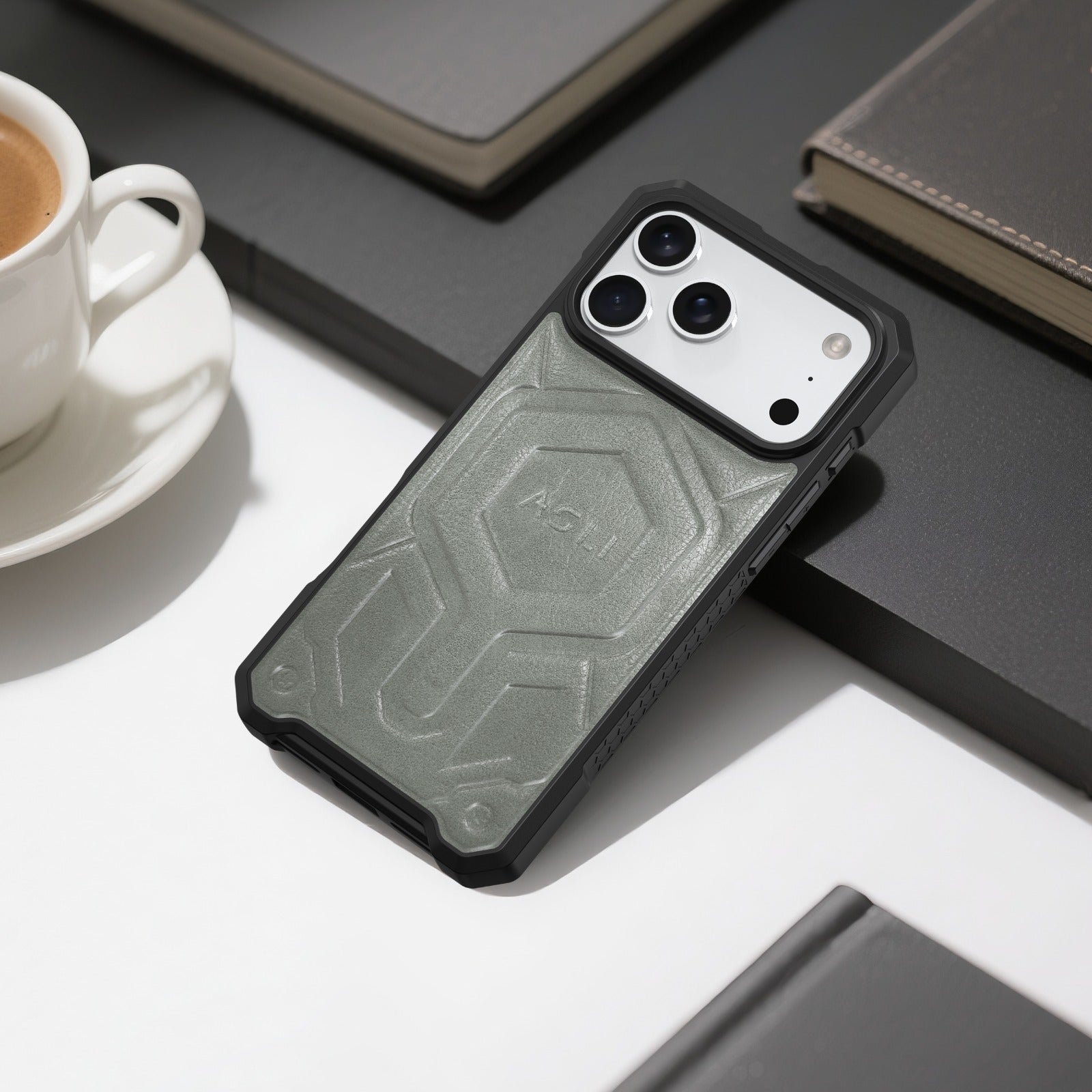 ASLI Leather Hybrid Premium Leather Case With Drop Protection And Heat Dissipation Case For 17 Pro Max