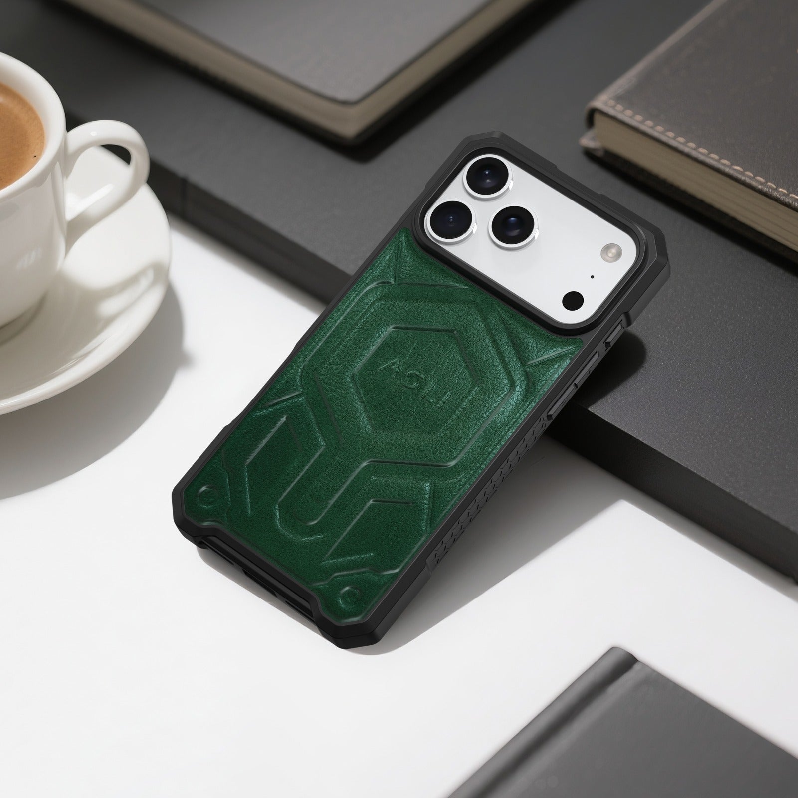ASLI Leather Hybrid Premium Leather Case With Drop Protection And Heat Dissipation Case For 17 Pro Max