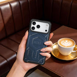 ASLI Leather Hybrid Premium Leather Case With Drop Protection And Heat Dissipation Case For 17 Pro Max