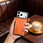 ASLI Leather Hybrid Premium Leather Case With Drop Protection And Heat Dissipation Case For 17 Pro Max