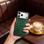 ASLI Leather Hybrid Premium Leather Case With Drop Protection And Heat Dissipation Case For 17 Pro Max