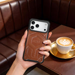 ASLI Leather Hybrid Premium Leather Case With Drop Protection And Heat Dissipation Case For 17 Pro Max