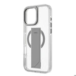 Uniq iPhone 16 Pro Max Hybrid Heldro Max MagSafe Case with Camera Stand Lucent | Clear