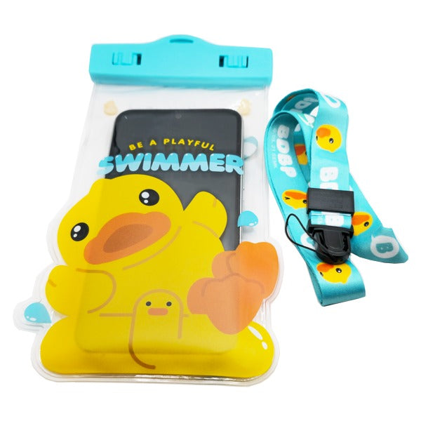 BDUCK حقيبة هاتف مقاومة للماء ومضادة للمطر والغوص والسباحة حافظة هاتف محكمة الغلق - أزرق (87200)