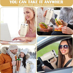 LZEL Tumbler With Handle 1100ML Aqua Pure Vacuum Insulated | Rose Quartz