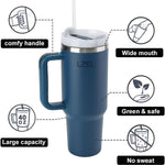LZEL Tumbler With Handle 800ML Aqua Pure Vacuum Insulated | Strom Sea