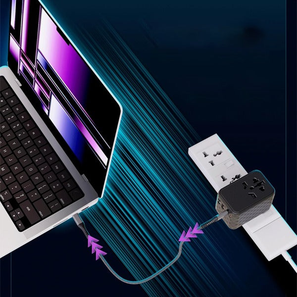 Asli Global 70W GaN PD Universal Travel Fast Charger | Black