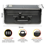 حقيبة بتصميم كلاسيكي من أسلي جلوبال لكل أغراضك الشخصية|أسود