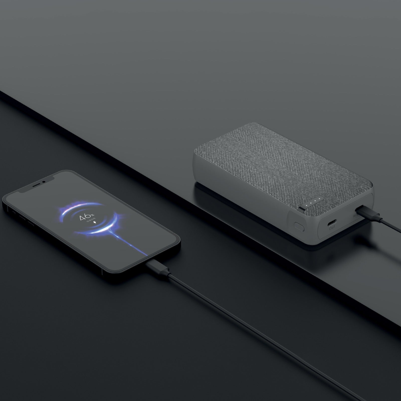 Asli Global Charge Prime Luxe 20000mAh PD Type-C Mini Power Bank | Gray