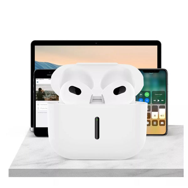 سماعة أذن Sound Buds Vibe من أسلي جلوبال لاسلكية | أبيض