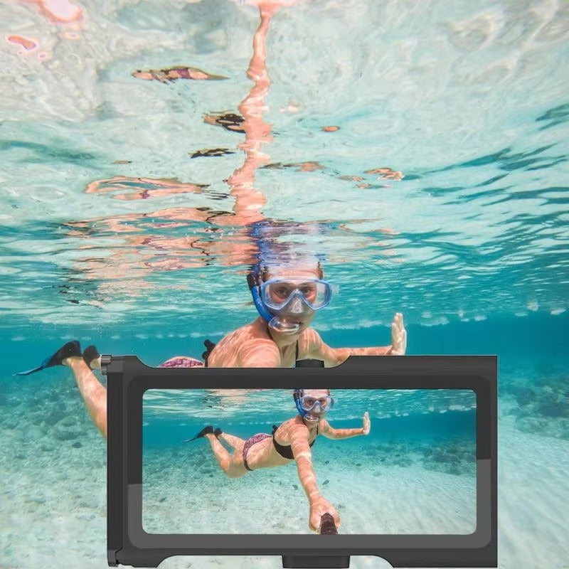 ShellBox Professional Diving WaterProof Case For iPhone 14 Pro & 15 Pro Black