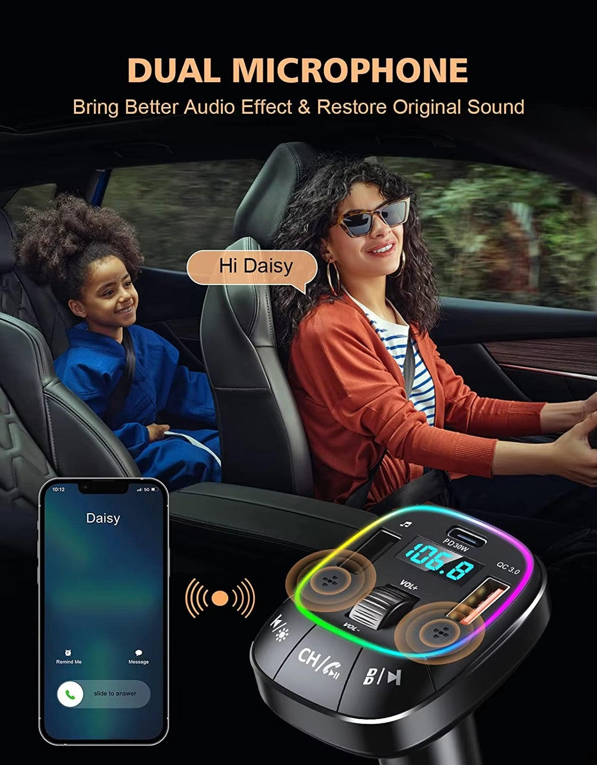 Asli Global Thundervolt Car Wireless FM Transmitter