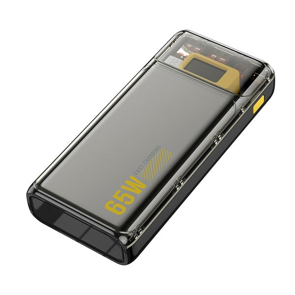 Asli Global Charge Pro Prime Power Bank 20000mah 65W Clear |Black