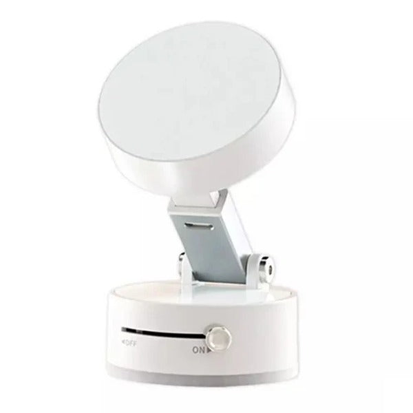 Magnetic Vacuum Suction Cup Phone Holder Multifunctional Foldable Storage White