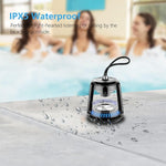 LZEL Aquilasonus Lamp Compact Waterproof Bluetooth Speaker With Dynamic RGB Lights | White