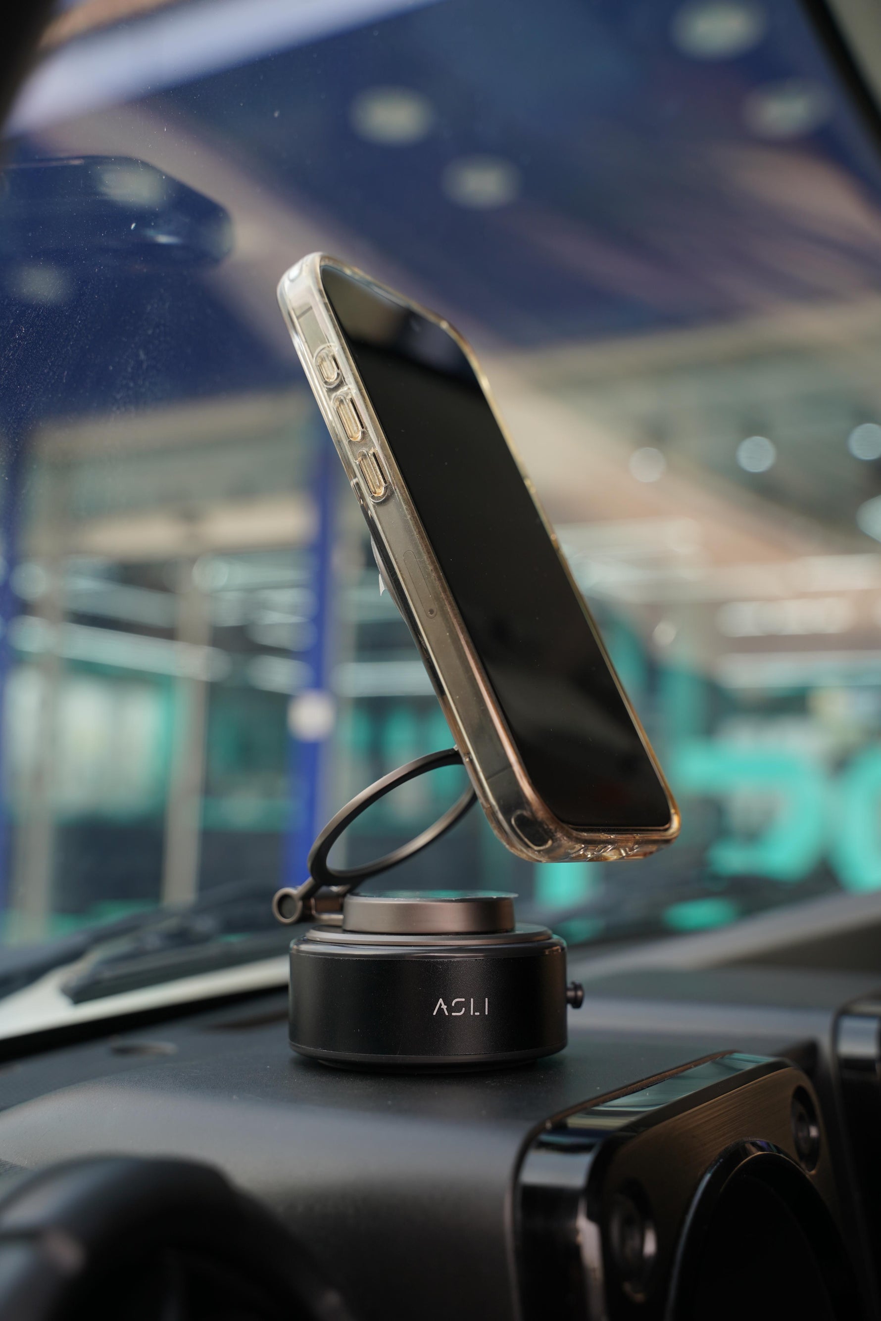 Asli Global Supravox X2 Vacuum Suction Cup Phone Mount 360 Adjustable | Black