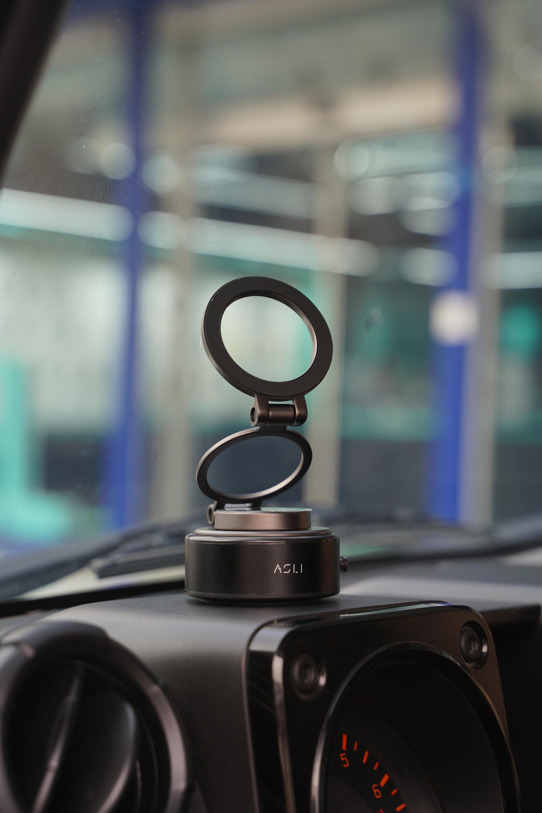 Asli Global Supravox X2 Vacuum Suction Cup Phone Mount 360 Adjustable | Black