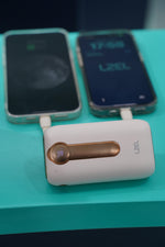 LZEL Quadra Energia X Station 10000mAh Charging Station Built In Cable Lightning And Type-C | Yellow