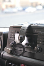 حامل سيارة للهاتف من أسلي جلوبال بحلقة مغناطيسية مع قاعدة دائرية دوارة وقوة مغناطيسية قوية