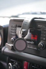 حامل سيارة للهاتف من أسلي جلوبال بحلقة مغناطيسية مع قاعدة دائرية دوارة وقوة مغناطيسية قوية