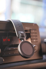 حامل سيارة للهاتف من أسلي جلوبال بحلقة مغناطيسية مع قاعدة دائرية دوارة وقوة مغناطيسية قوية