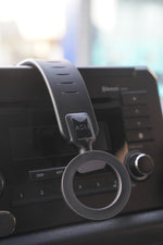 حامل سيارة للهاتف من أسلي جلوبال بحلقة مغناطيسية مع قاعدة دائرية دوارة وقوة مغناطيسية قوية