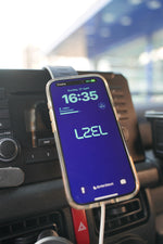 حامل سيارة للهاتف من أسلي جلوبال بحلقة مغناطيسية مع قاعدة دائرية دوارة وقوة مغناطيسية قوية