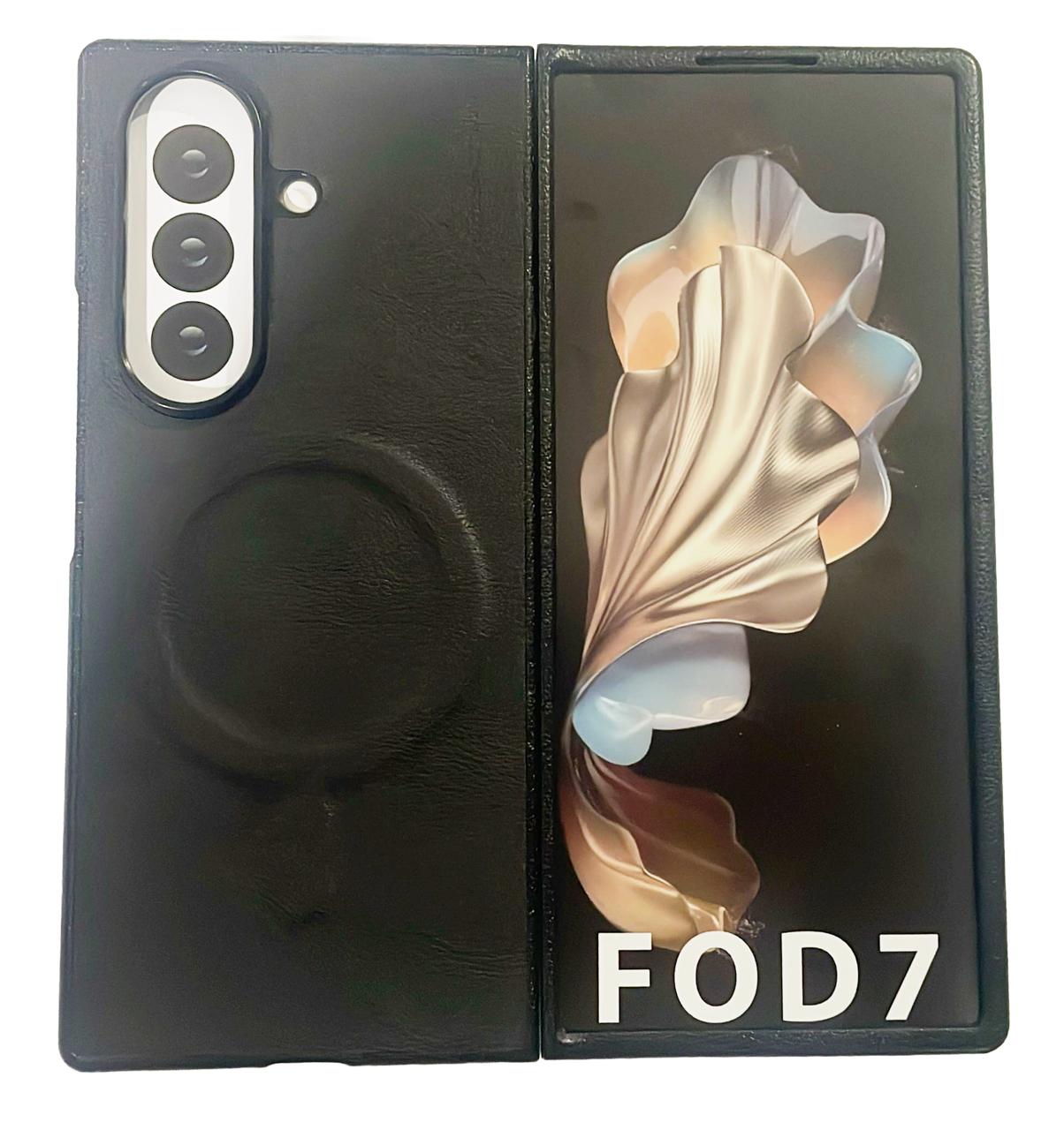 Coblue Premium Leather Magnetic Case – Samsung Galaxy Z Fold 7 | Black
