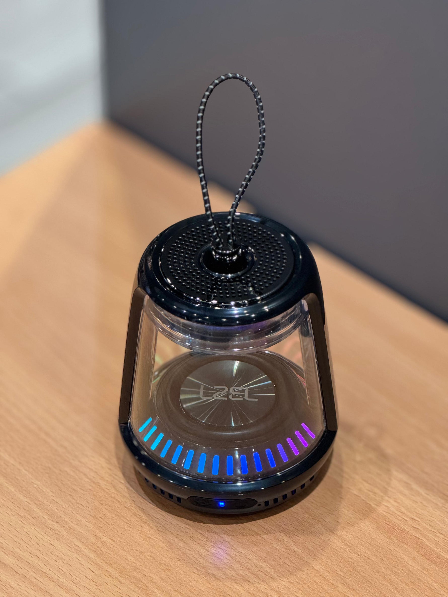 LZEL Aquilasonus Lamp Compact Waterproof Bluetooth Speaker With Dynamic RGB Lights | Black