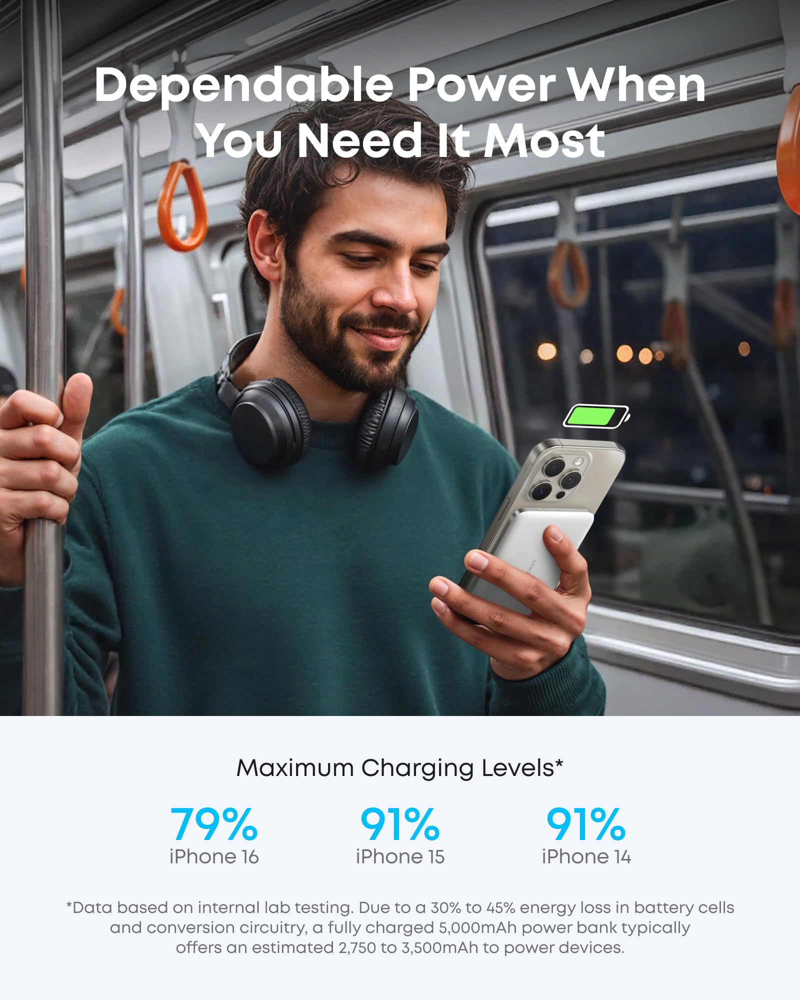Anker MagGo Slim 5K Card-Like Magnetic Power Bank
