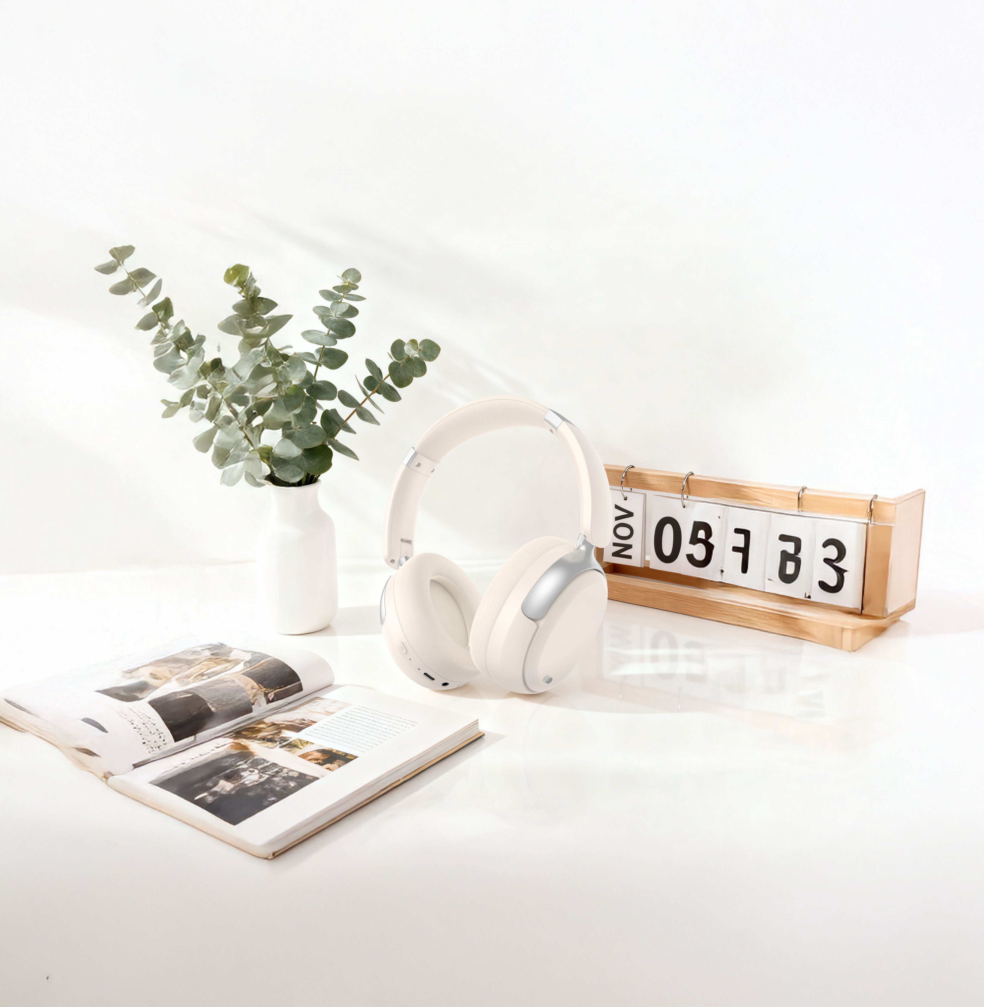 سماعات Sonique Pulse من ليزل لاسلكية ستيريو | أبيض