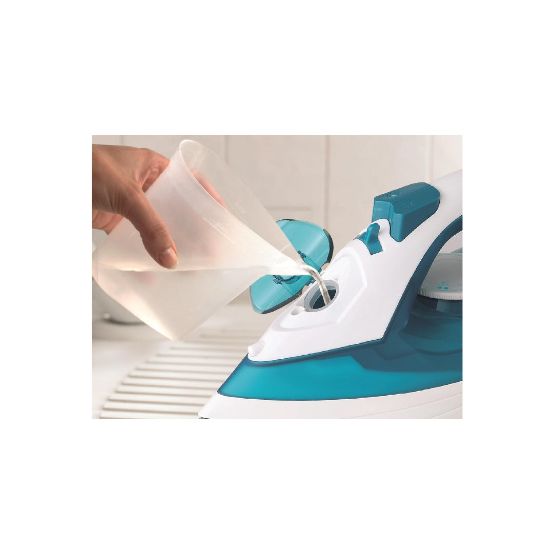 مكواة بخار X1575-B5 من Black & Decker قوة 1600 واط قاعدة سيراميك | أبيض وأخضر