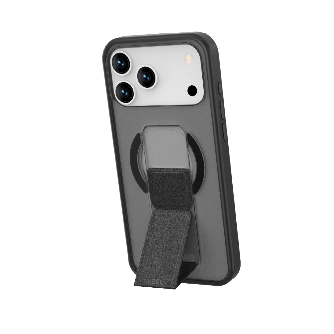 LZEL Magsynto Strap Case for iPhone 17 Pro | Black