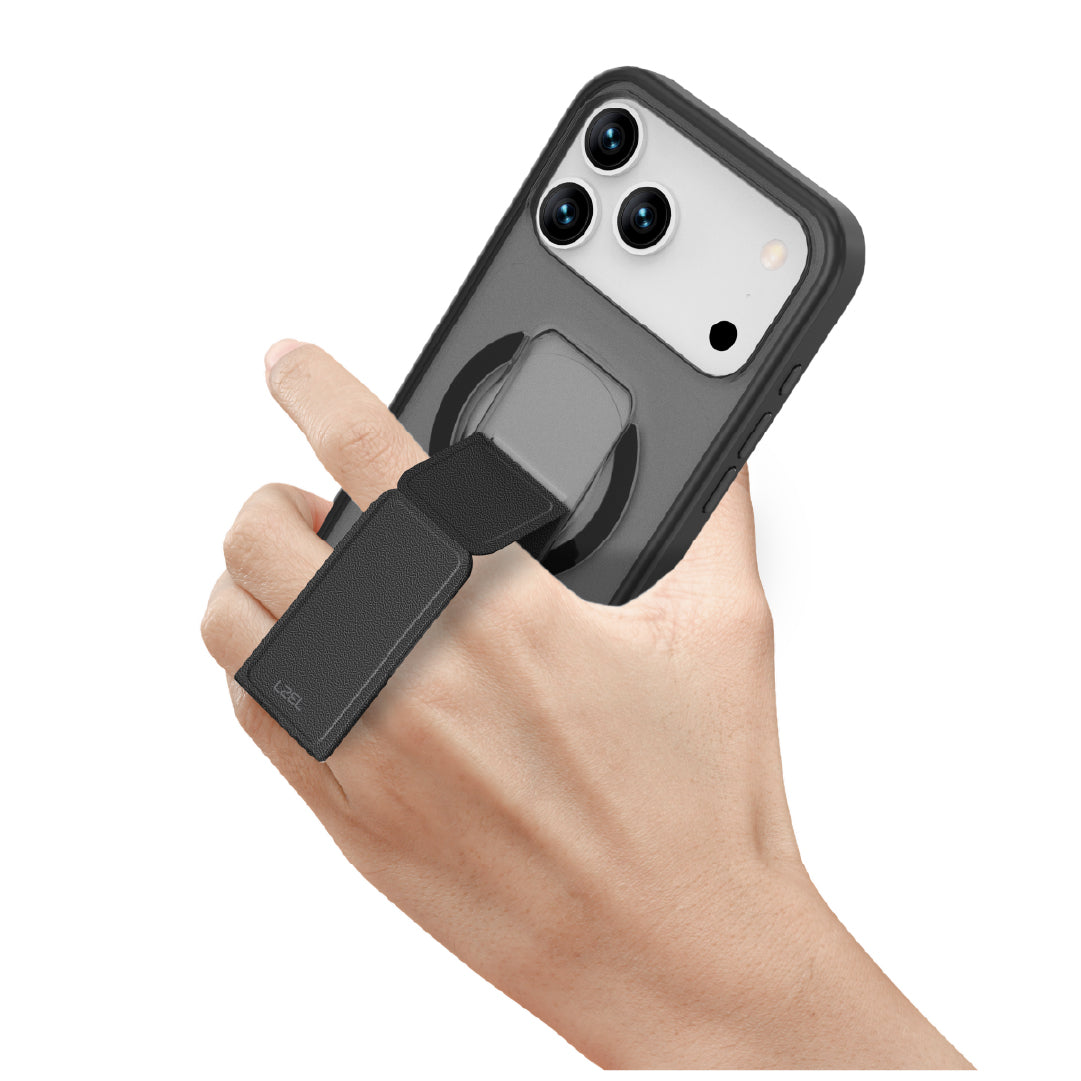 LZEL Magsynto Strap Case for iPhone 17 Pro | Black