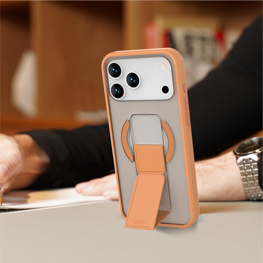 LZEL Magsynto Strap Case for iPhone 17 Pro Max | Papaya