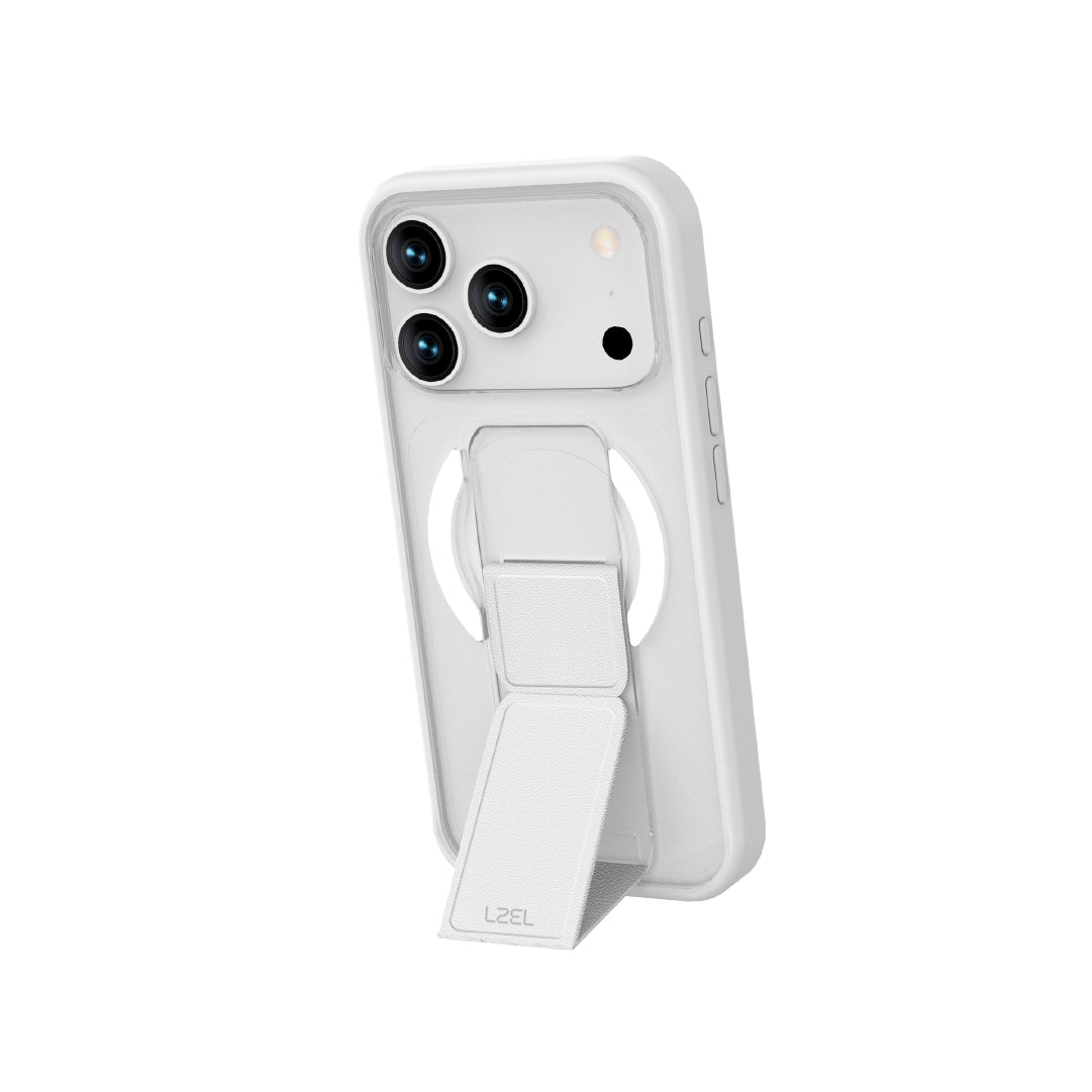 LZEL Magsynto Strap Case for iPhone 17 Pro Max | White