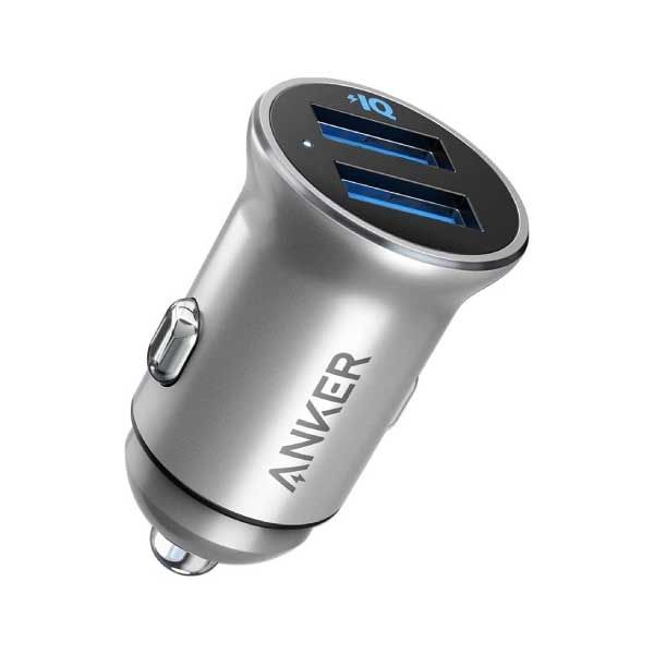 شاحن سيارة PowerDrive II Alloy بقوة 24 واط من Anker