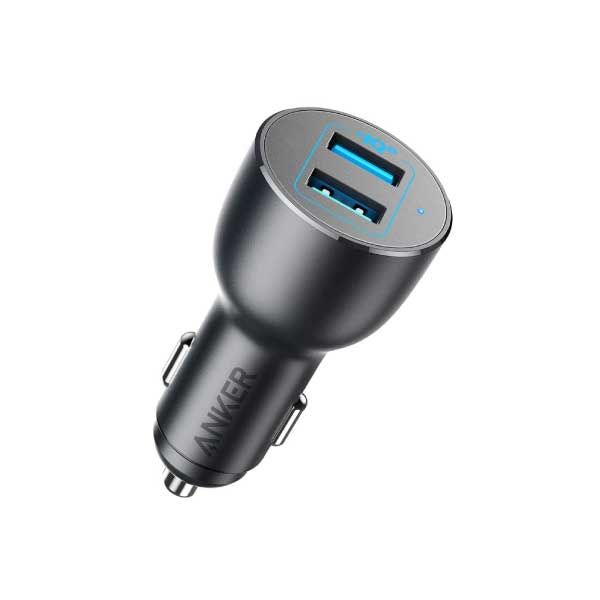 Anker PowerDrive III Alloy 36W Car Charger With 2 USB-A Ports