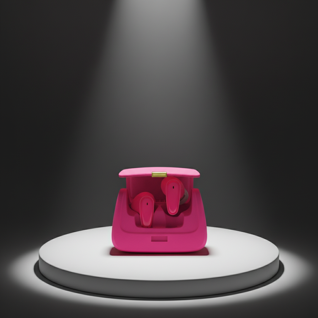 Asli Global Audiobag Echo Unique Handbag Styling TWS Bluetooth Earbuds | Hot Pink