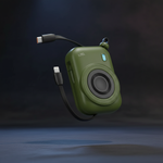 LZEL NanoFlex Nova – 10,000mAh Magnetic Power Bank with USB-C PD & Built-in Cable