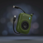 LZEL NanoFlex Nova – 10,000mAh Magnetic Power Bank with USB-C PD & Built-in Cable