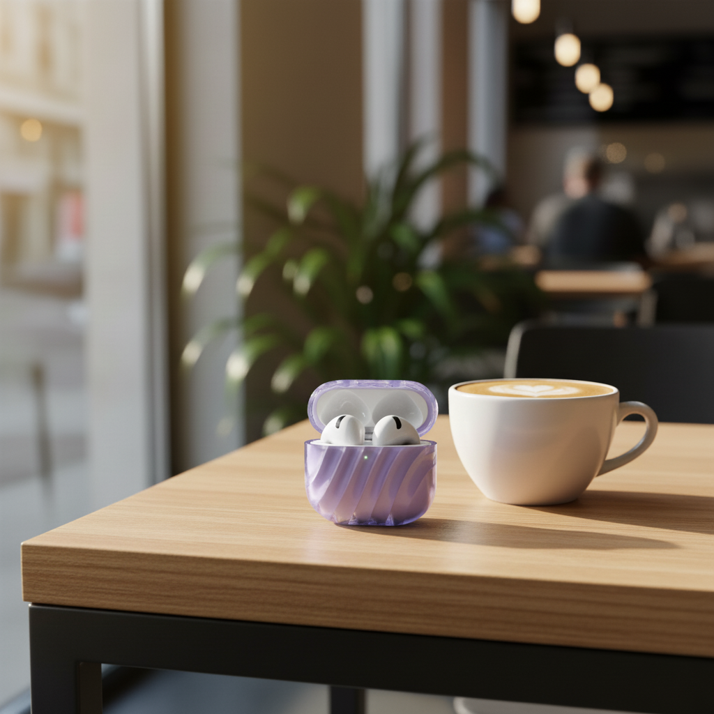 سماعة لاسلكية Sound Buds Neon من أسلي جلوبال | بنفسجي