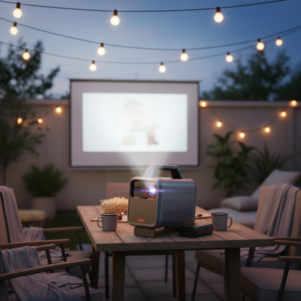 Nebula Mars 3 1000 ANSI Lumen Outdoor Projector, 1080p, Android TV 11, 40W Dolby Audio, 5H Battery | Black