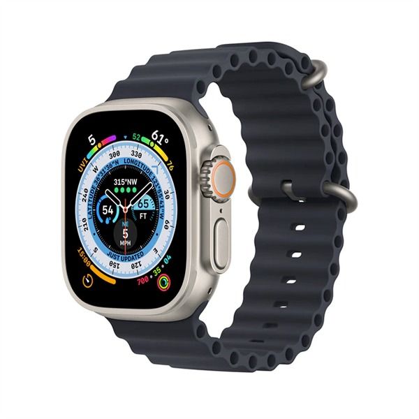 ساعة AhaStyle Ultra Ocean Band مقاس 49 مم - أزرق داكن (WG102-MB)