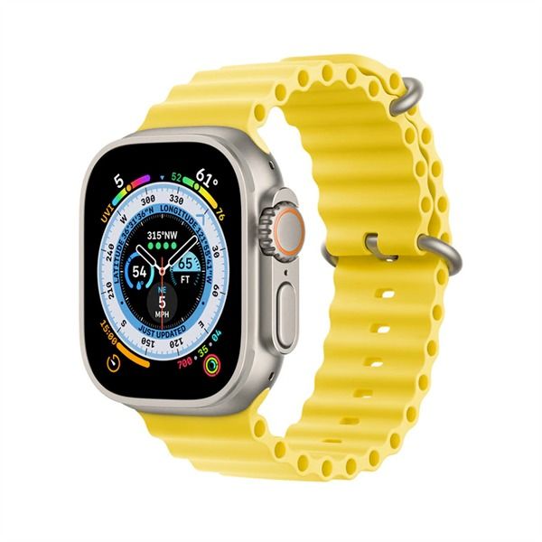 ساعة AhaStyle Ultra Ocean Band مقاس 49 مم - أصفر (WG102-YE)