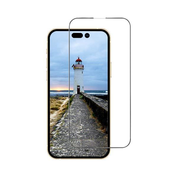 كڤر حماية شاشة 2.5D زجاجي لهاتف iPhone 14 Pro Max مع حواف مقوي من Anank