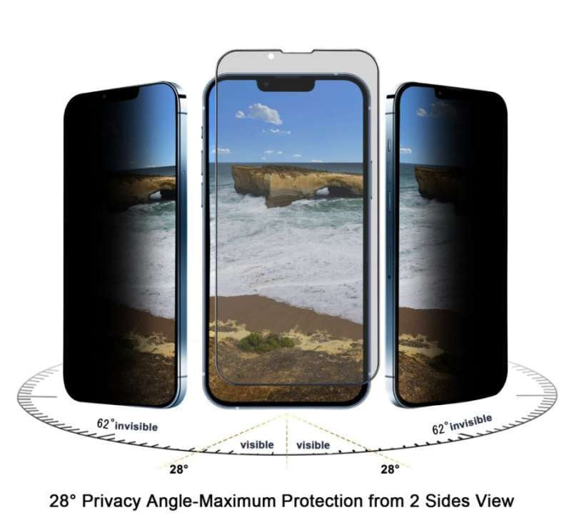 Anank iPhone 13 Mini Privacy 2.5D Screen Protector