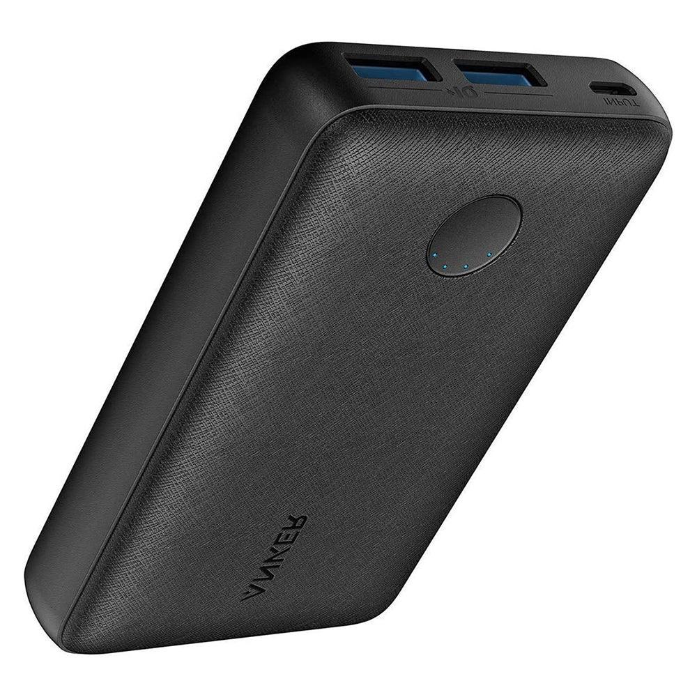 بطارية شحن Power Core Select من أنكر  سعة 10000 مللي أمبير شحن سريع بمنفذي USB-A مزدوجين بقدرة 12 واط | أسود