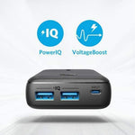 بطارية شحن Power Core Select من أنكر  سعة 10000 مللي أمبير شحن سريع بمنفذي USB-A مزدوجين بقدرة 12 واط | أسود
