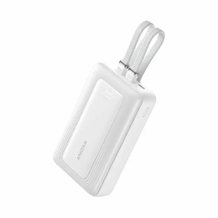 باور بانك Anker Zolo بسعة 10,000 مللي أمبير – شحن سريع 35 واط مع كابلي USB-C مدمجين